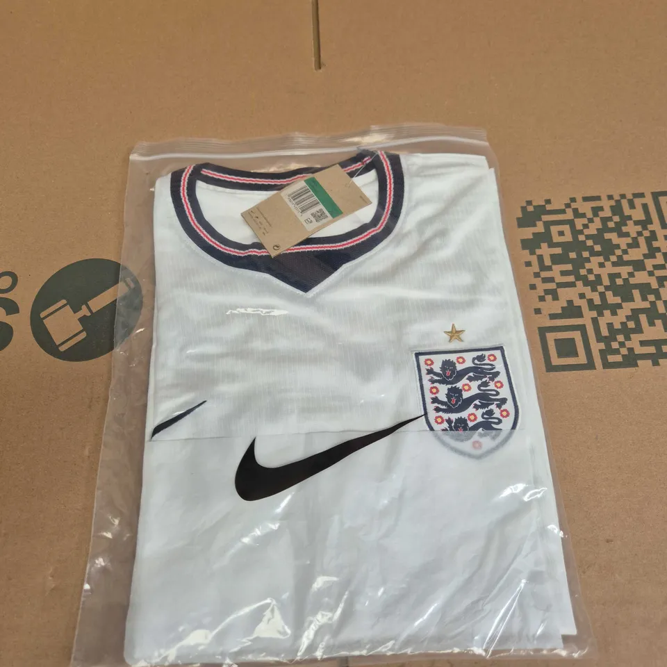 NIKE ENGLAND MEN'S FOOTBALL SHIRT – WHITE, SIZE XL, CREST & SWOOSH – NEW WITH TAGS