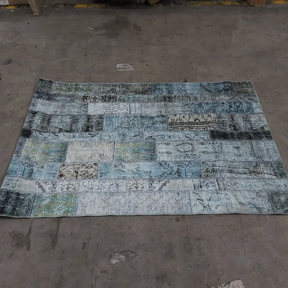 SIESTA EKOHALI RUG - BLUE/GREEN // APPROX SIZE: 120 X 175CM