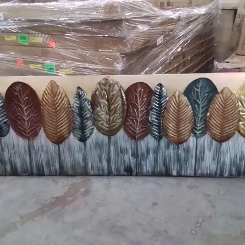 AUTUMNAL LEAVES METAL WALL ART SCULPTURE 