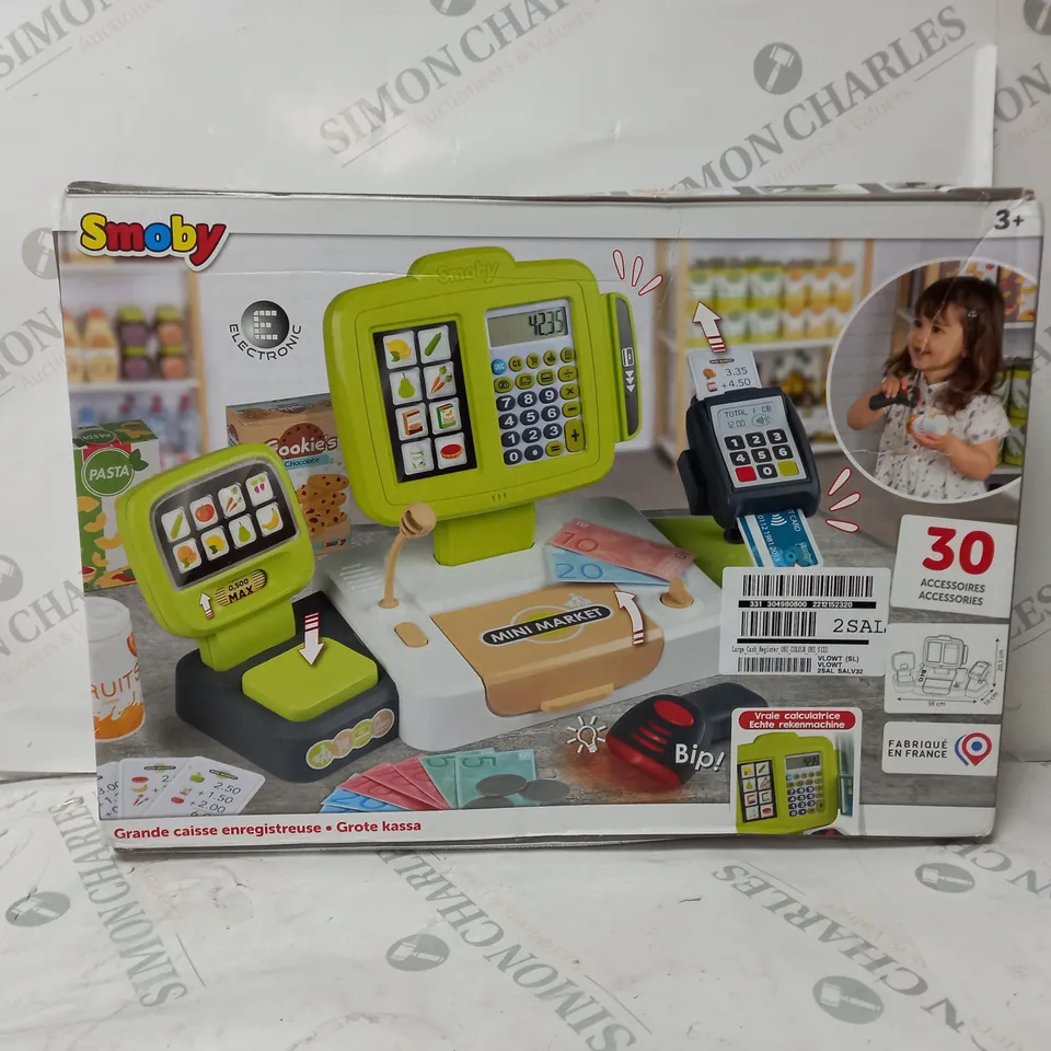 BOXED LARGE CASH REGISTER TOY  