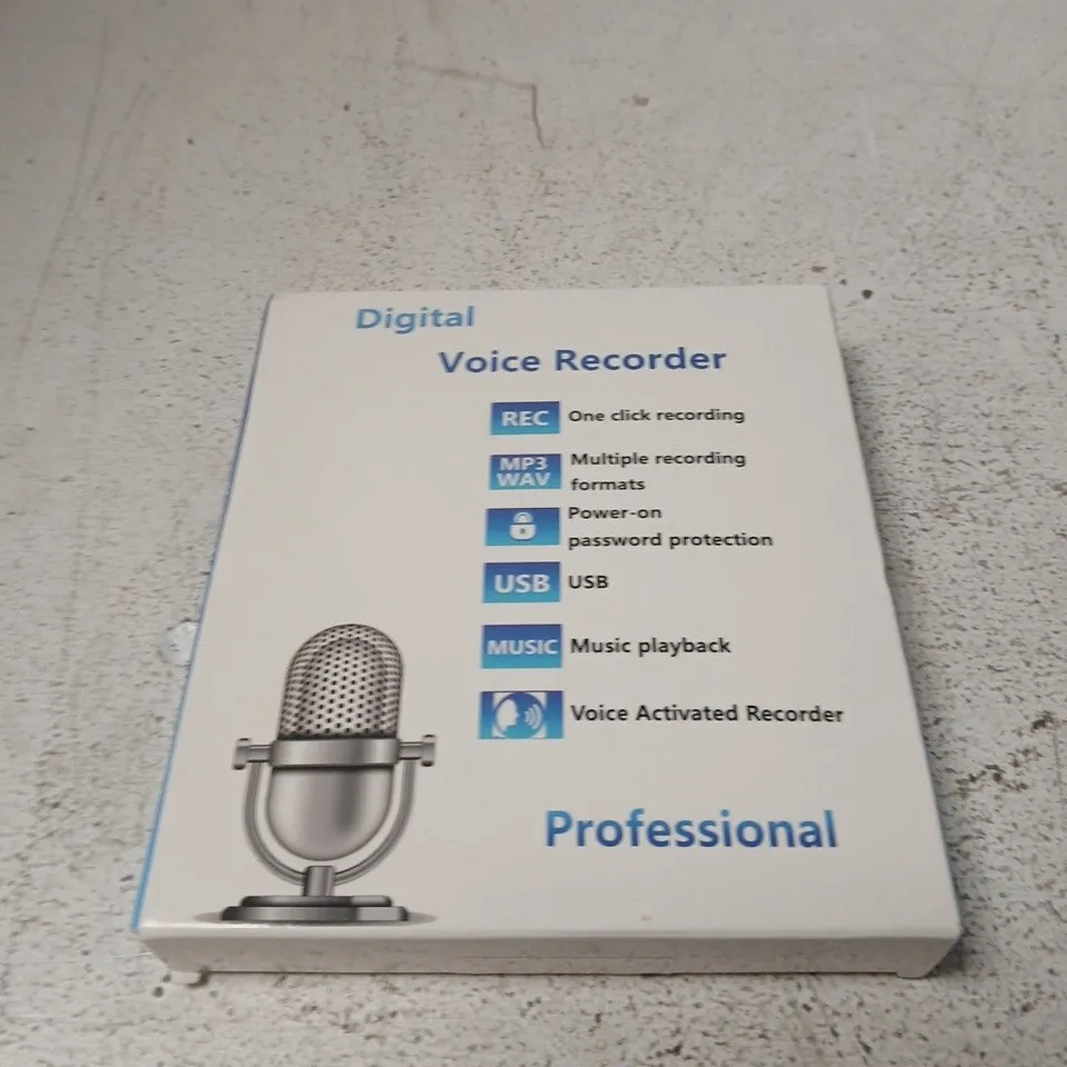 APPROXIMATELY 8 ASSORTED ITEMS INCLUDING WHITE NOISE MACHINE AND DIGITAL VOICE RECORDER