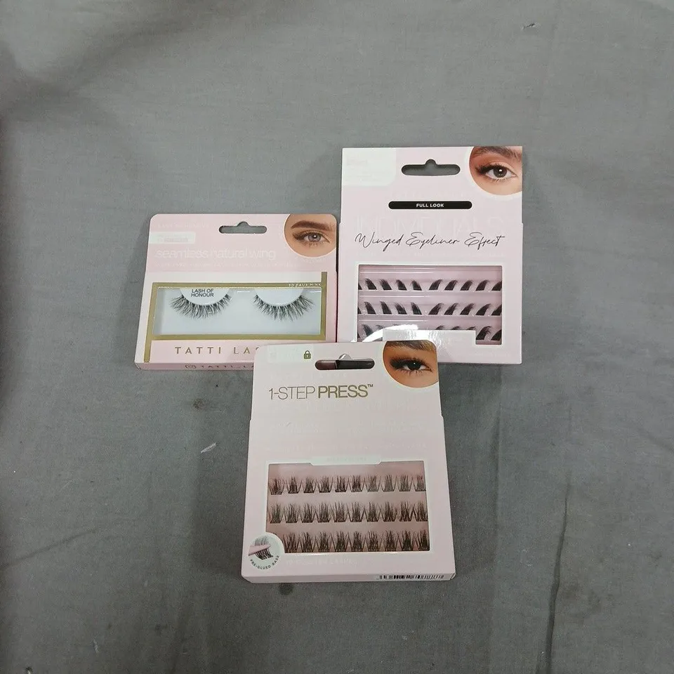 TATTI LASHES PINK CARRY CASE WITH ASSORTED HEALTH AND BEAUTY ITEMS 