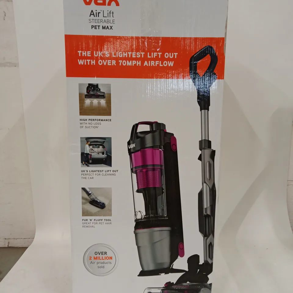VAX AIR LIFT PET MAX VACUUM CLEANER – BOXED (MODEL UCPMSHV1)