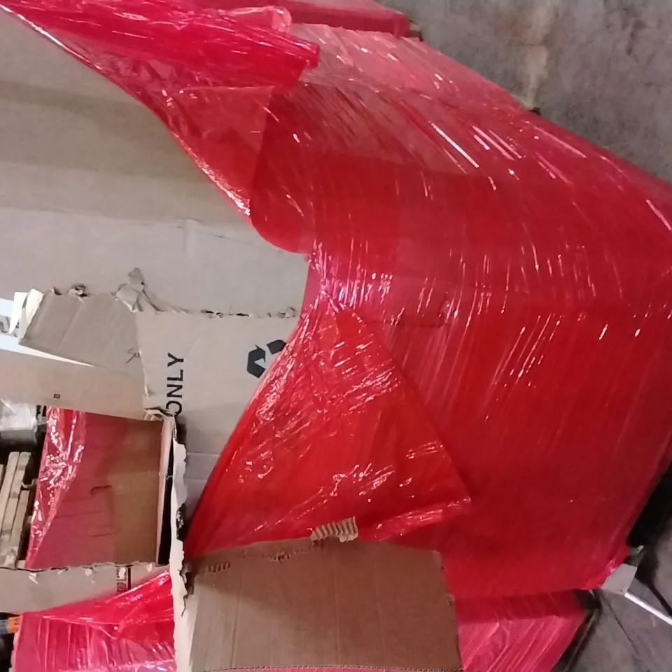 PALLET OF ASSORTED HOUSEHOLD GOODS AND PRODUCTS TO INCLUDE;MIRROR,ROLLER BLINDS,WALL MOUNT FOR TV