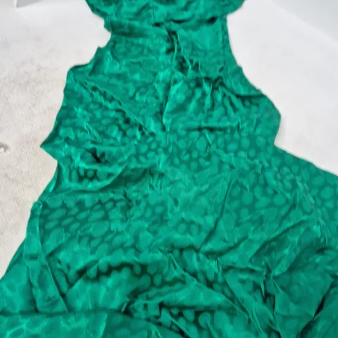 Rat & Boa Teal Green Jacquard Dress – Women's Clothing (Size XXL)