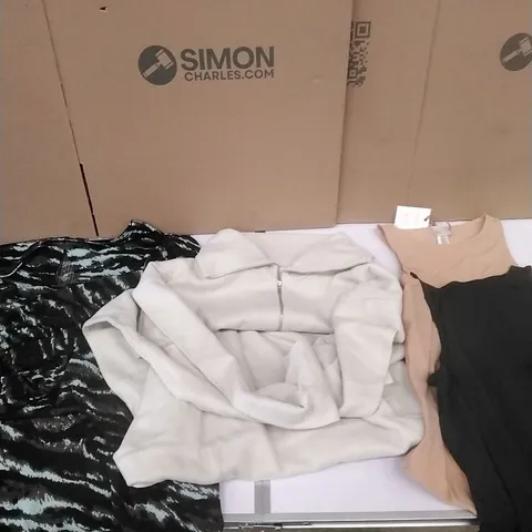 A PALLET TO CONTAIN APPROXIMATELY 150 BRAND NEW DESIGNER WOMEN'S CLOTHES WHICH INCLUDE;JD WILLIAMS DRESSES, JUMPERS, VESTS ETC