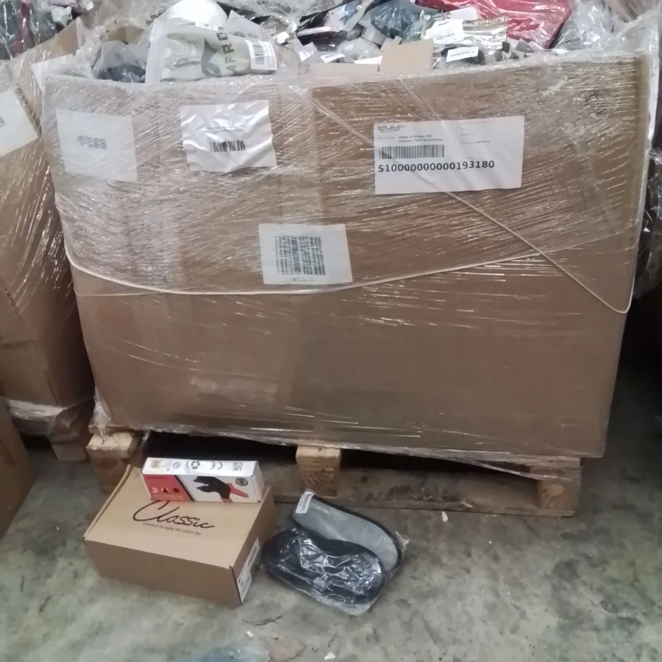 PALLET CONTAINING A LARGE QUANTITY OF HOME,PET,FASHION,TECH ACCESSORIES TO INCLUDESLIPPERS,WOMEN SHOES,CRIMPING TOOL