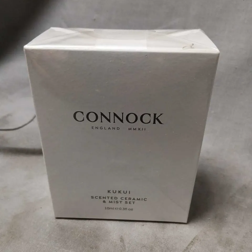 BOXED AND SEALED CONNOCK KUKUI SCENTED CERAMIC AND MIST SET 10ML