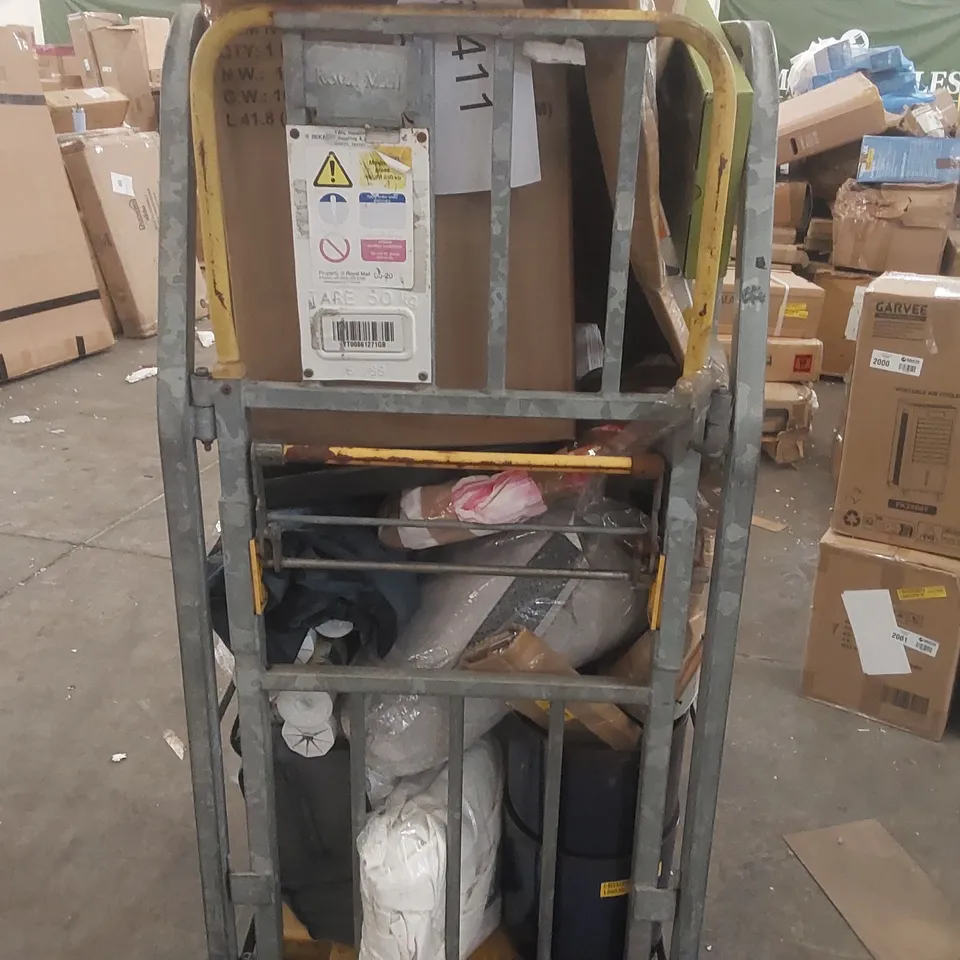 CAGE CONTAINING A LARGE QUANTITY OF ASSORTED PRODUCTS // CAGE NOT INCLUDED