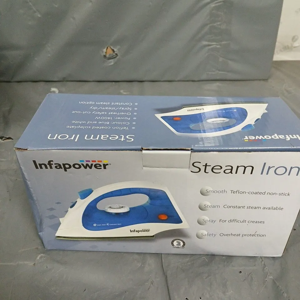 BOXED INFAPOWER STEAM IRON 