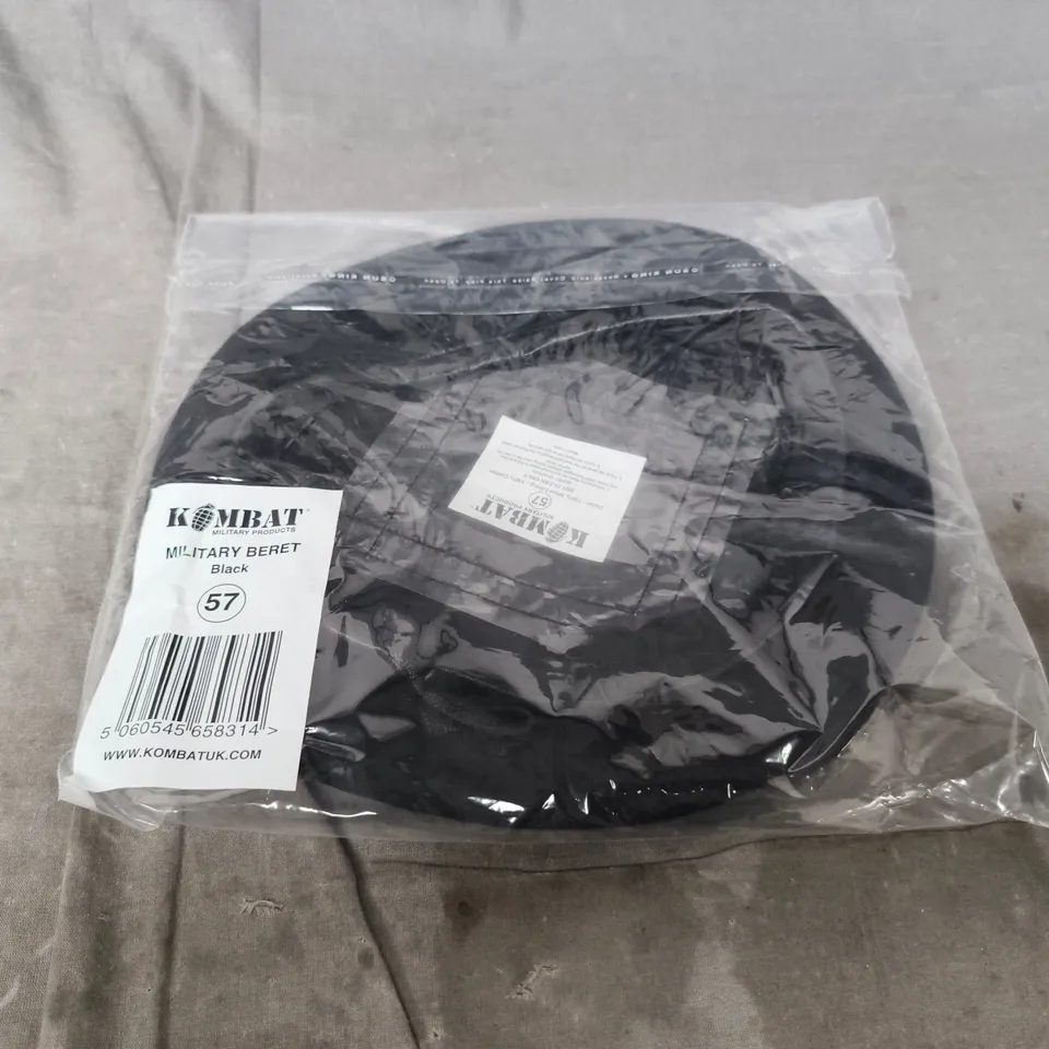 BAGGED KOMBAT MILITARY BERET - BLACK