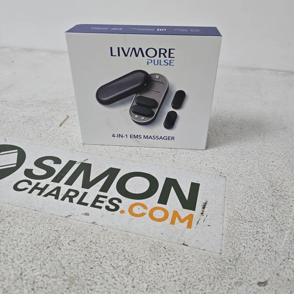LIVMORE PULSE 4-IN-1 EMS MASSAGER – BOXED