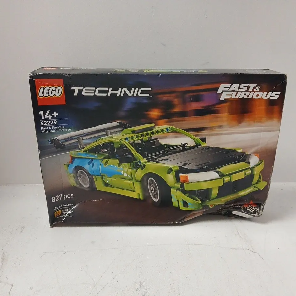 BOXED LEGO TECHNIC FAST & FURIOUS MITSUBISHI ECLIPSE - 42229