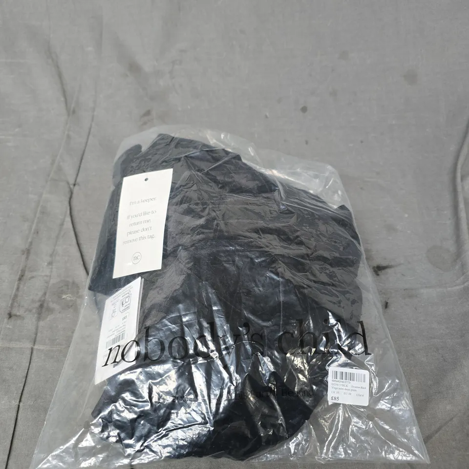 NOBODY'S CHILD VIRGO MINI DRESS – BLACK, UK 10