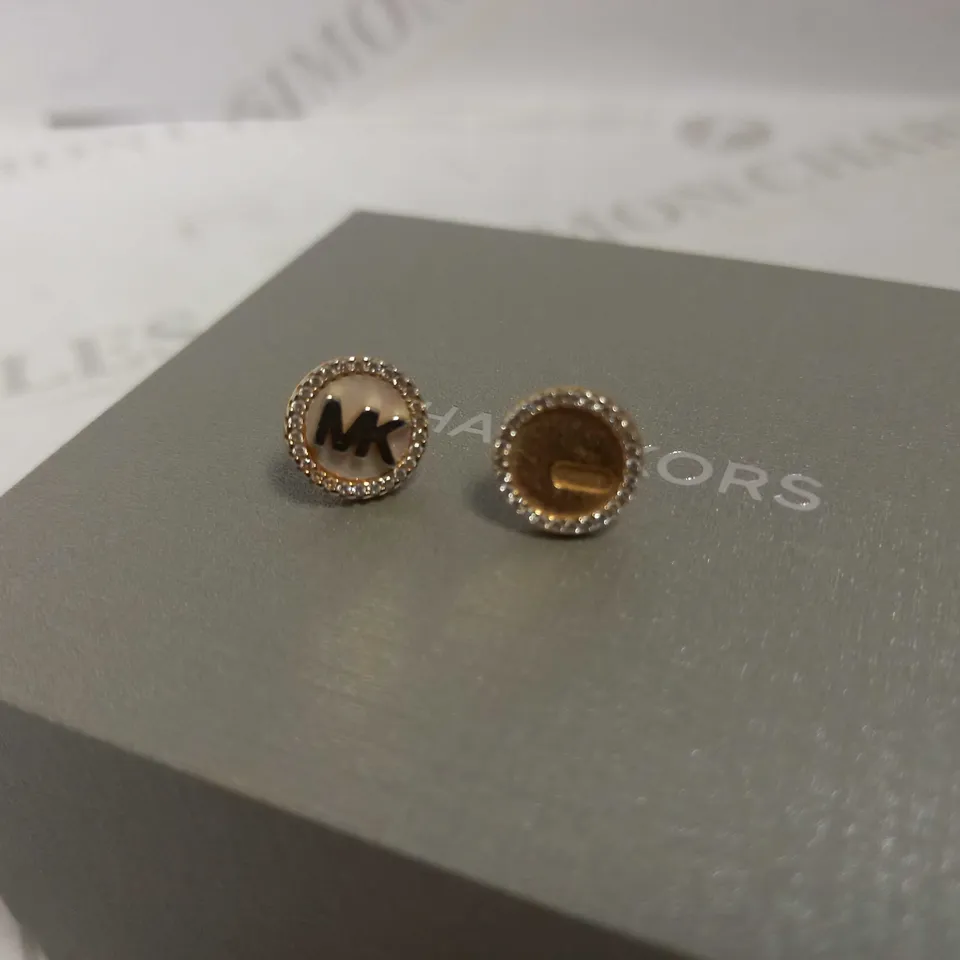 MICHAEL KORS PREMIUM WOMEN'S STUD EARRINGS ROSE GOLD RRP £115
