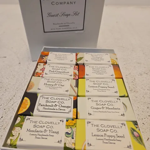 BOXED THE CLOVELLY SOAP COMPANY GUEST SOAP SET 
