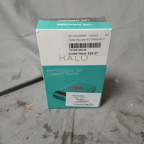 HALO SET OF 2 RAPIDPACK 5K POWER BANK