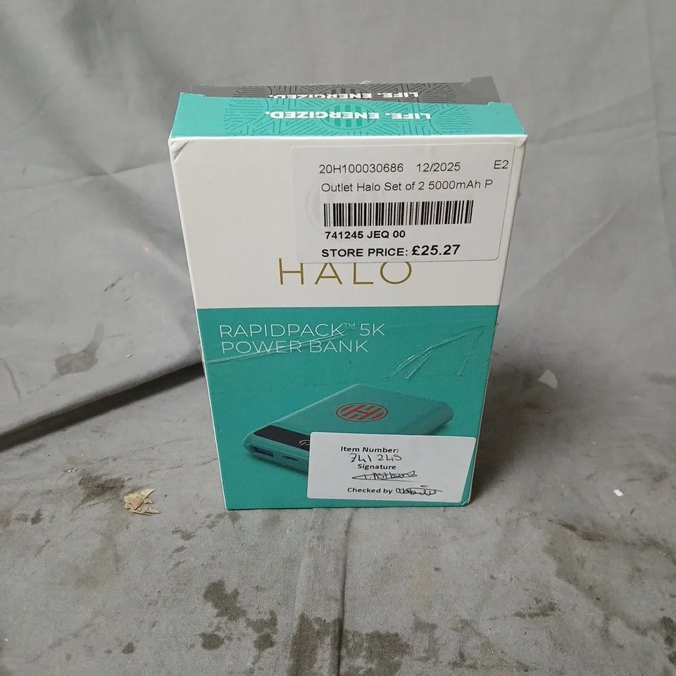 HALO SET OF 2 RAPIDPACK 5K POWER BANK