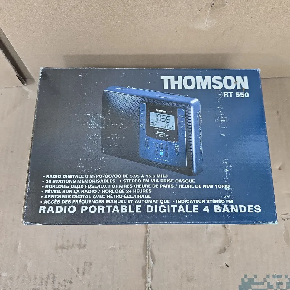THOMSON RT 550 PORTABLE DIGITAL RADIO (BOXED)