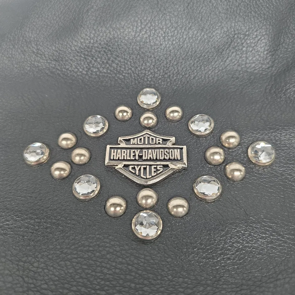 HARLEY-DAVIDSON LEATHER STUDDED SHOULDER BAG