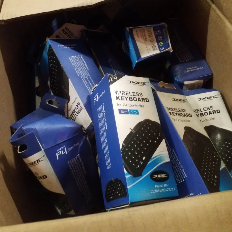 PALLET CONTAINING ASSORTED PRODUCTS INCLUDING KEYBOARD FOR P4 CONTROLLERS, P-4 PRO COOLING FAN & VGA CABLES