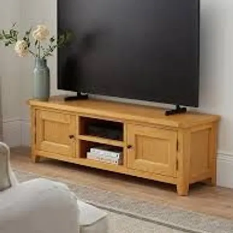 BOXED OAKLAND READY ASSEMBLED LARGE TV UNIT - FITS UP TO 55 INCH (1 BOX)