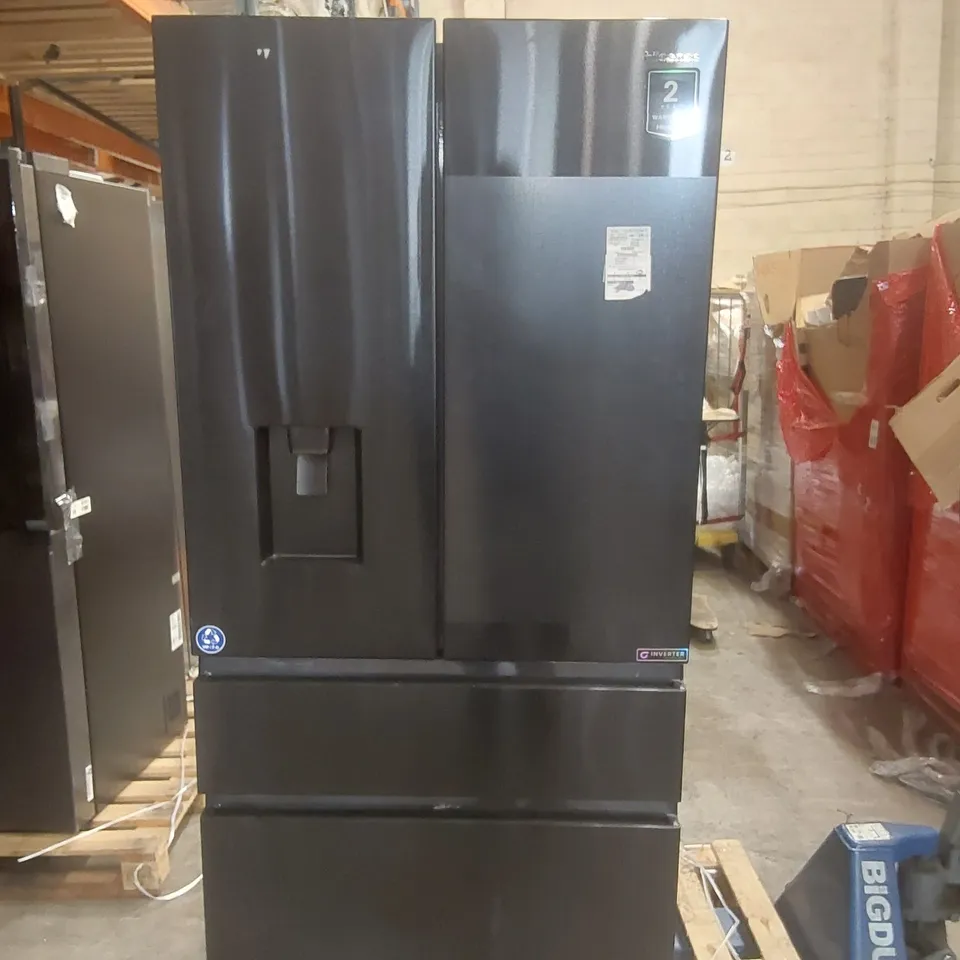 HISENSE PUREFLAT RF540N4WFE FRIDGE FREEZER - BLACK STAINLESS STEEL