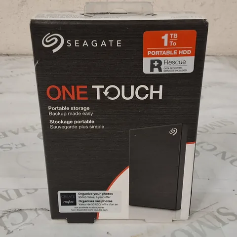 SEALED SEAGATE 1TB ONE TOUCH PORTABLE HDD