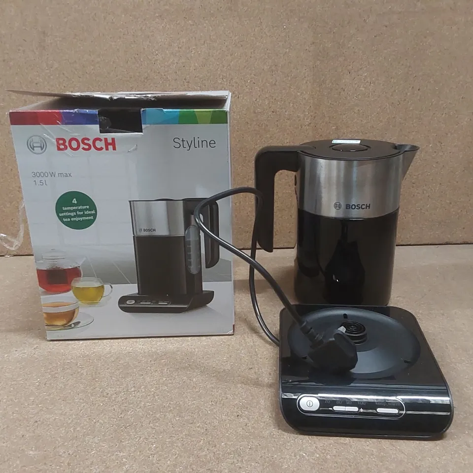BOXED BOSCH TWK8633GB STYLINE COLLECTION CORDLESS JUG KETTLE