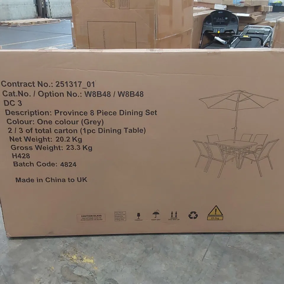BOXED PROVINCE OUTDOOR GARDEN DINING TABLE // DINING TABLE ONLY (1 BOX)