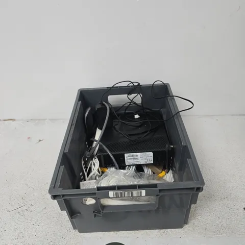 TOTE OF APPROXIMATELY 10 ASSORTED ITEMS TO INCLUDE: 3 ROUTER