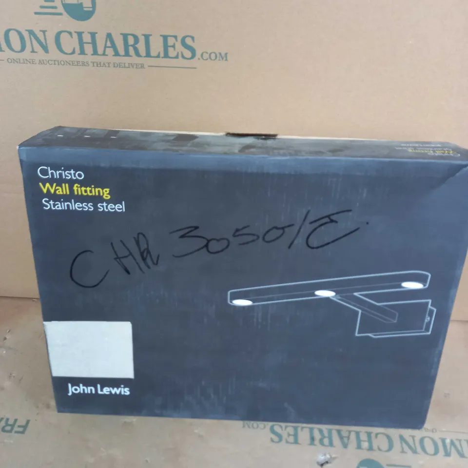 JOHN LEWIS CHRISTO WALL FITTING - STAINLESS STEEL