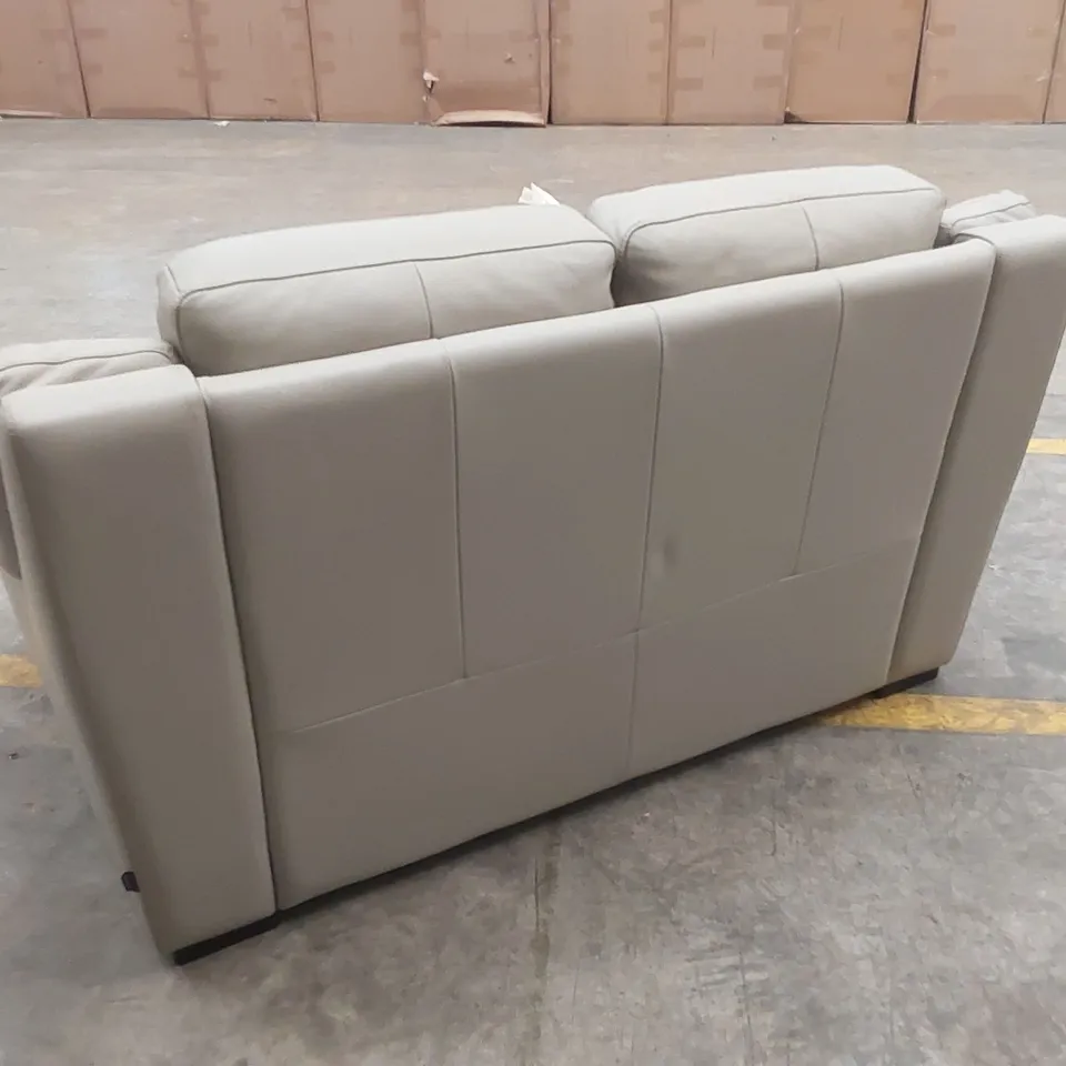 QUALITY DESIGNER ITALIAN MADE DEGANO 2 SEATER LEATHER SOFA