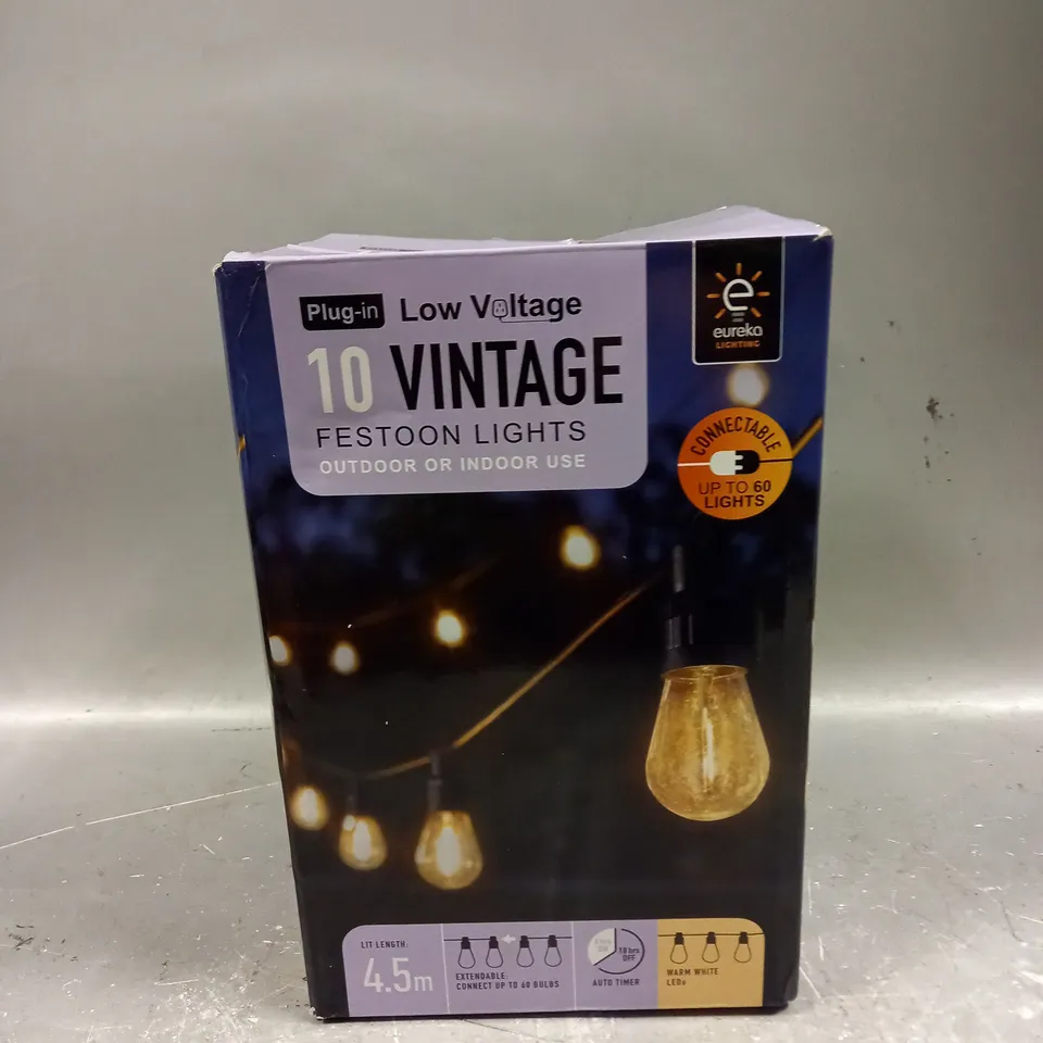 SMART GARDEN VINTAGE FESTOON LIGHTS - WARM WHITE - SET OF 10 RRP £29.99