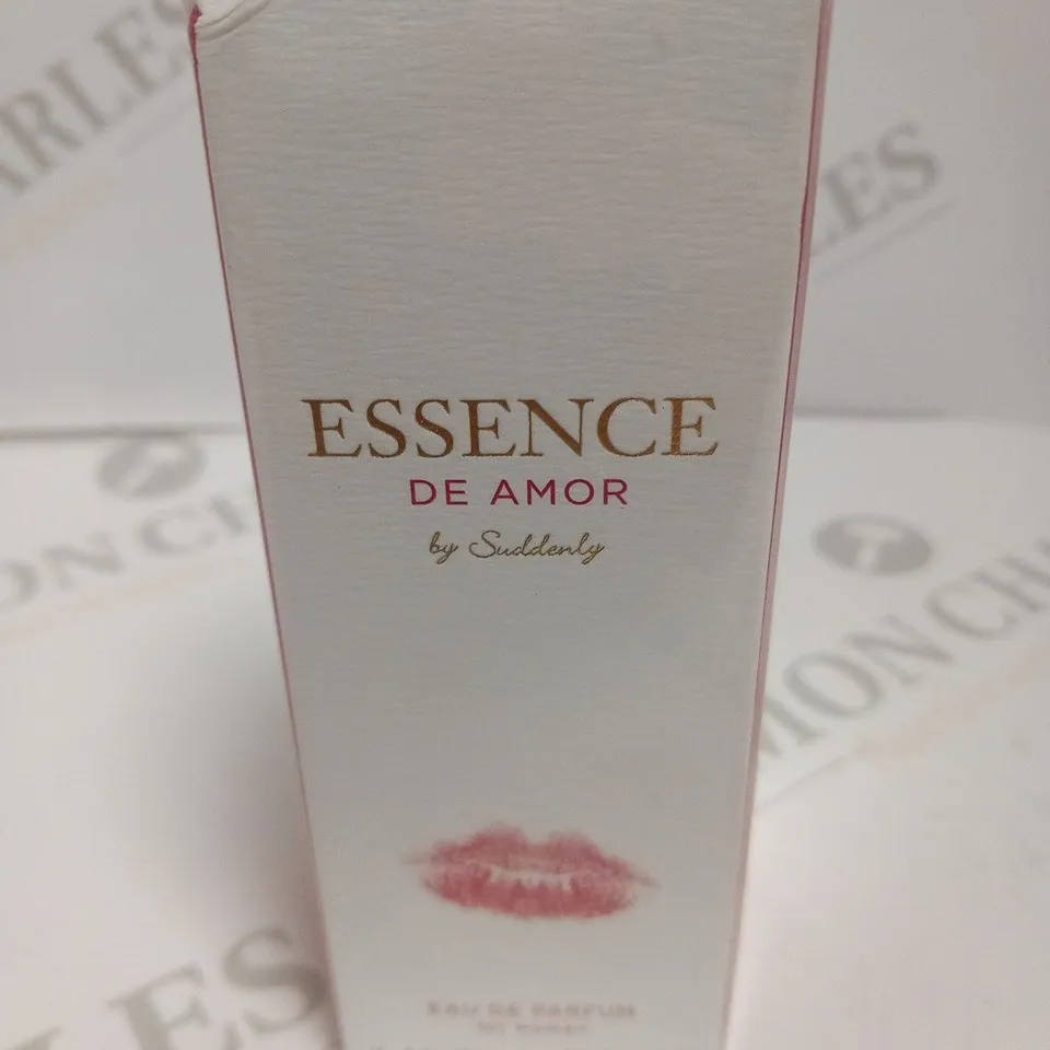 BOXED AND SEALED ESSENCE DE AMOR BY SUDDENLY EAU DE PARFUM 100ML