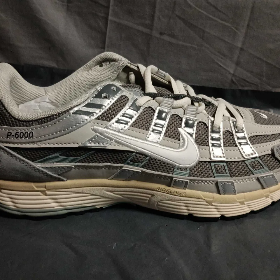UNBOXED PAIR OF NIKE P-6000 TRAINERS – GREY/TEAL -  UK SIZE 10