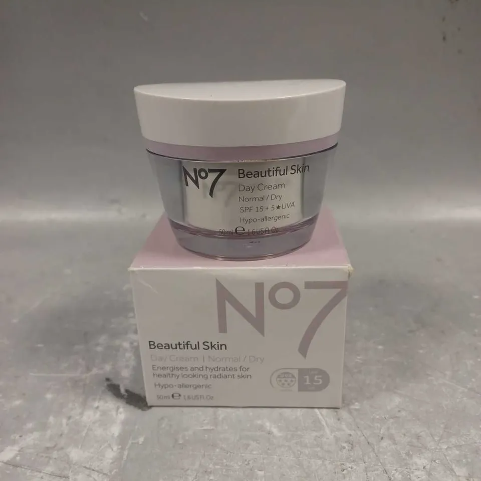 BOXED NO7 BEAUTIFUL SKIN DAY CREAM 50ML