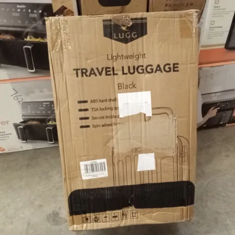 BOXED LUGG - LIGHTWEIGHT TRAVEL LUGGAGE BLACK 