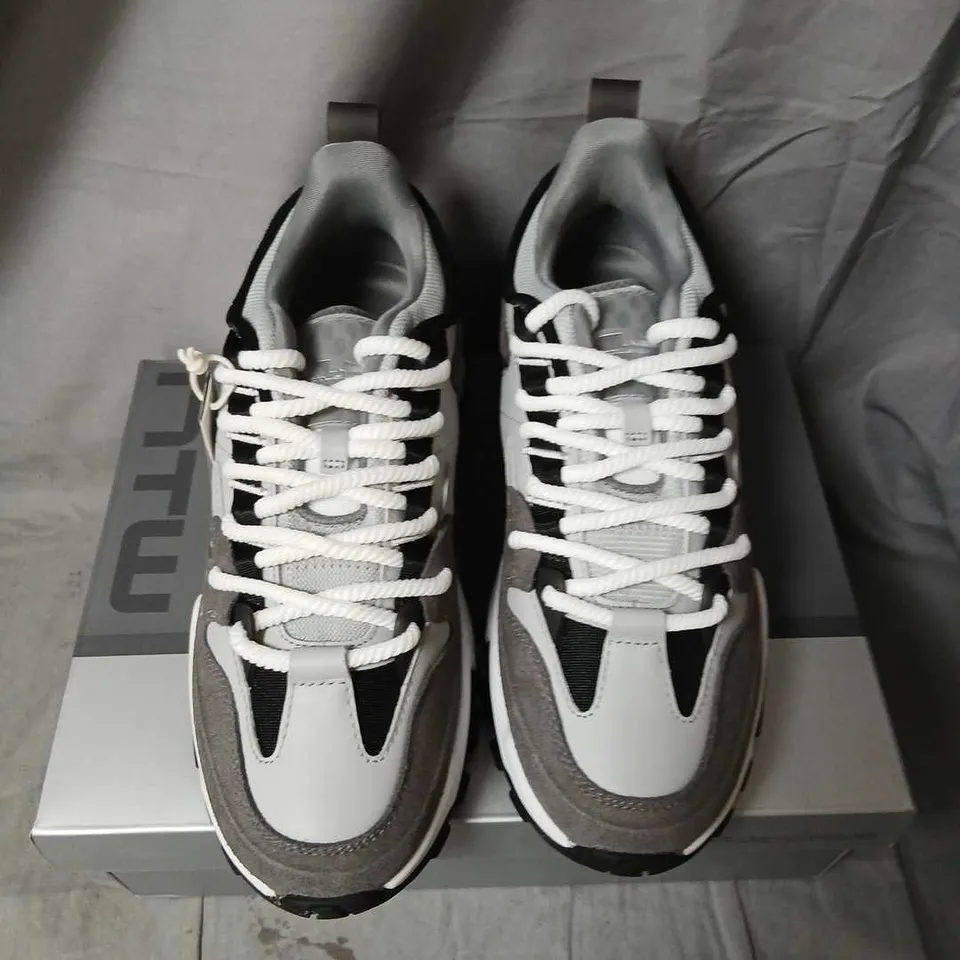 NTW MEN'S SNEAKERS UK 8 – GREY/WHITE/BLACK RUNNER