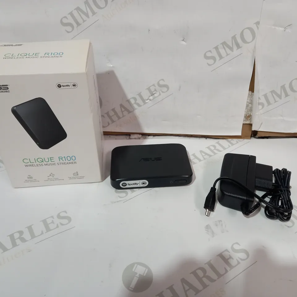 BOXED ASUS CLIQUE R100 WIRELESS MUSIC STREAMER 