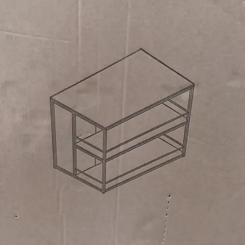 BOXED LARGE BAR TABLE - RUSTIC PINE EFFECT (1 BOX)