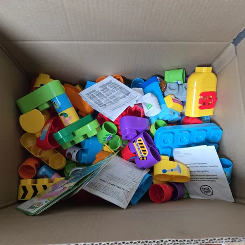 COLORFUL PLASTIC BUILDING BRICKS TOY – LOOSE IN BOX (VERIFY BRAND)