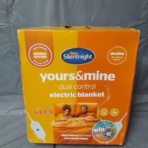 SILENTNIGHT COMFORT CONTROL DUAL CONTROL ELECTRIC BLANKET - DOUBLE