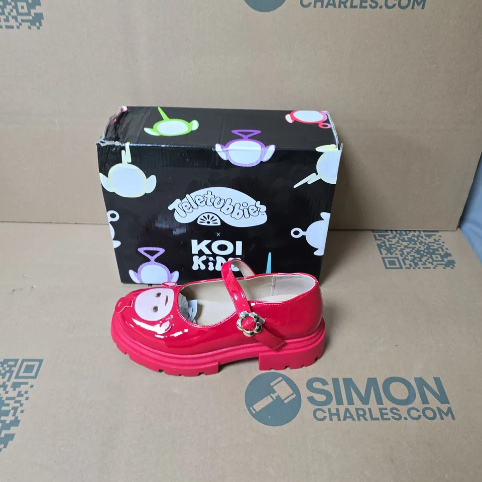 BOXED KOI KIDZ PO TELETTUBBIES KIDZ MARY JANES SHOES UK SIZE 3 