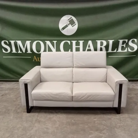 QUALITY DESIGNER ITALIAN MADE ASHLEY 2 SEATER LEATHER MAXI SOFA