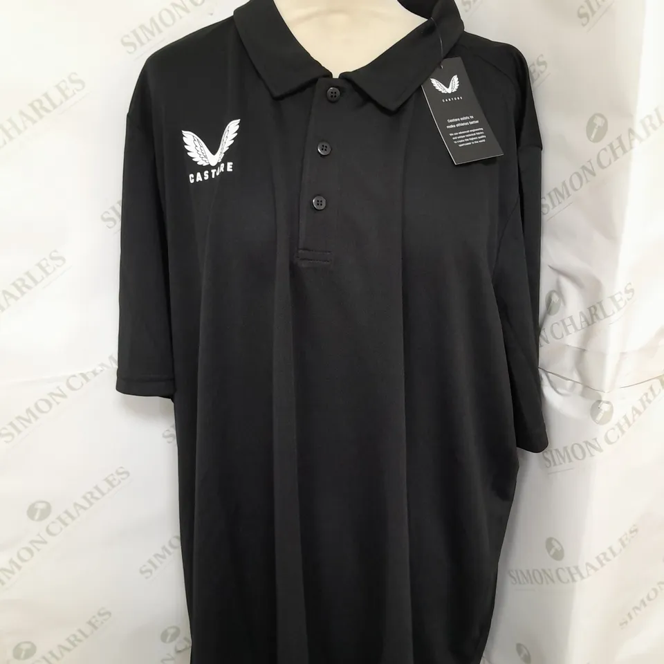 CASTORE MENS POLO SHIRT IN BLACK SIZE 4XL