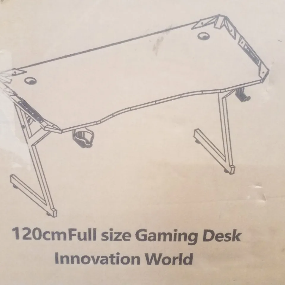 BOXED 120CM FULL SIZE COMPUTER GAMING DESK