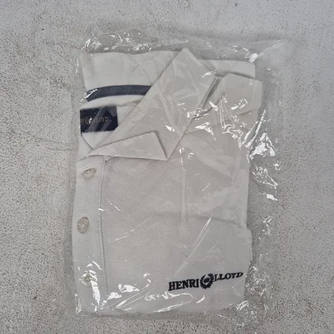 BAGGED HENRI LLOYD POLO TOP IN WHITE SIZE UNSPECIFIED