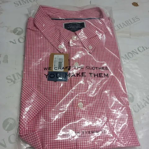 CHARLES TYRWHITT LONG SLEEVE SHIRT SIZE L