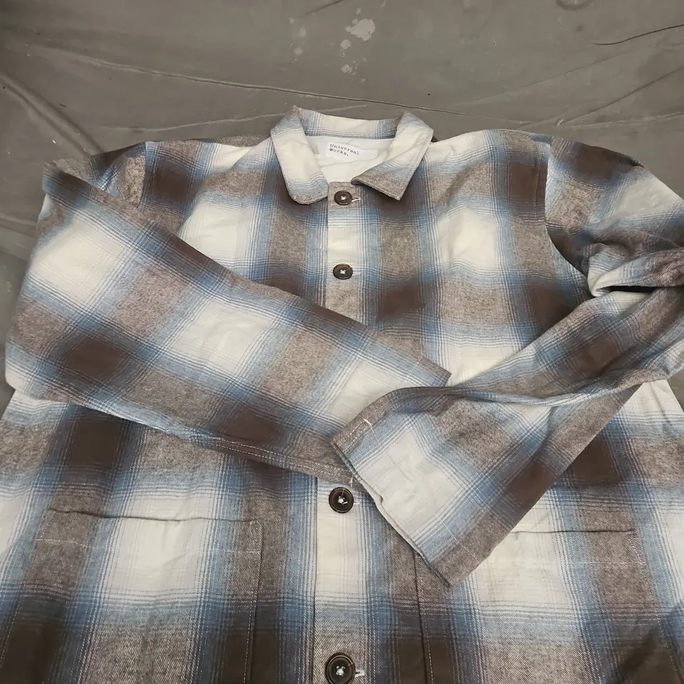 UNIVERSAL WORKS PLAID FLANNEL SHIRT – SIZE L